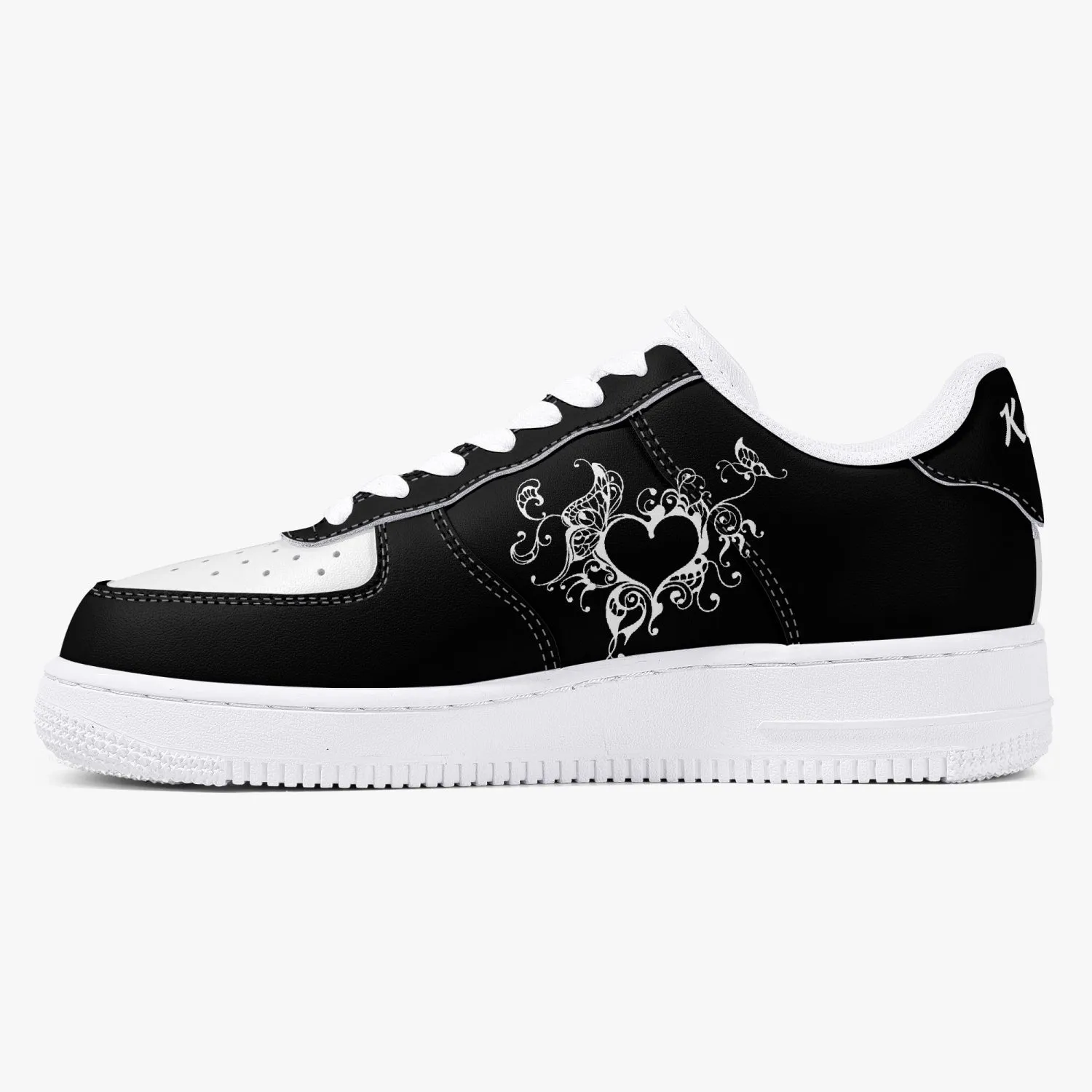 Kennedy Blk_Hrt_Frame v3b Low_Top_Unisex_Sneaker