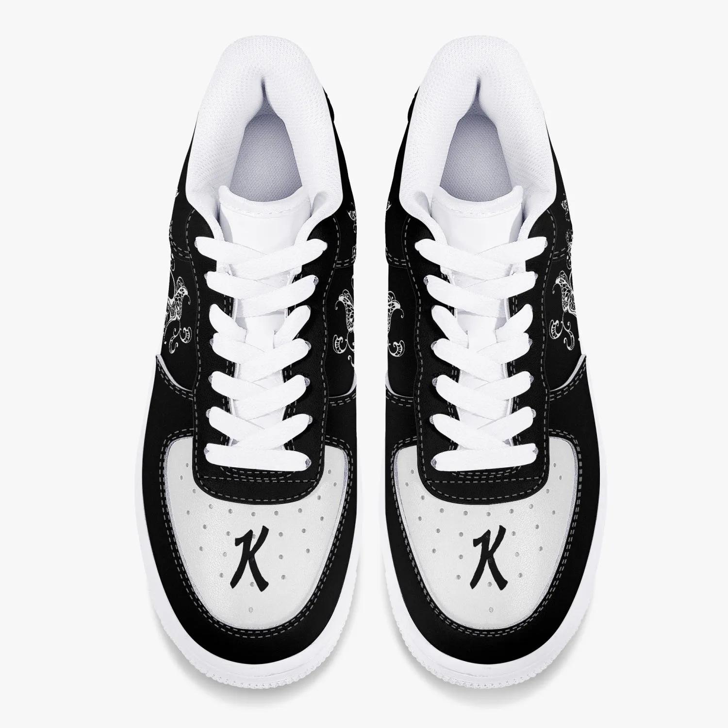 Kennedy Blk_Hrt_Frame v3b Low_Top_Unisex_Sneaker