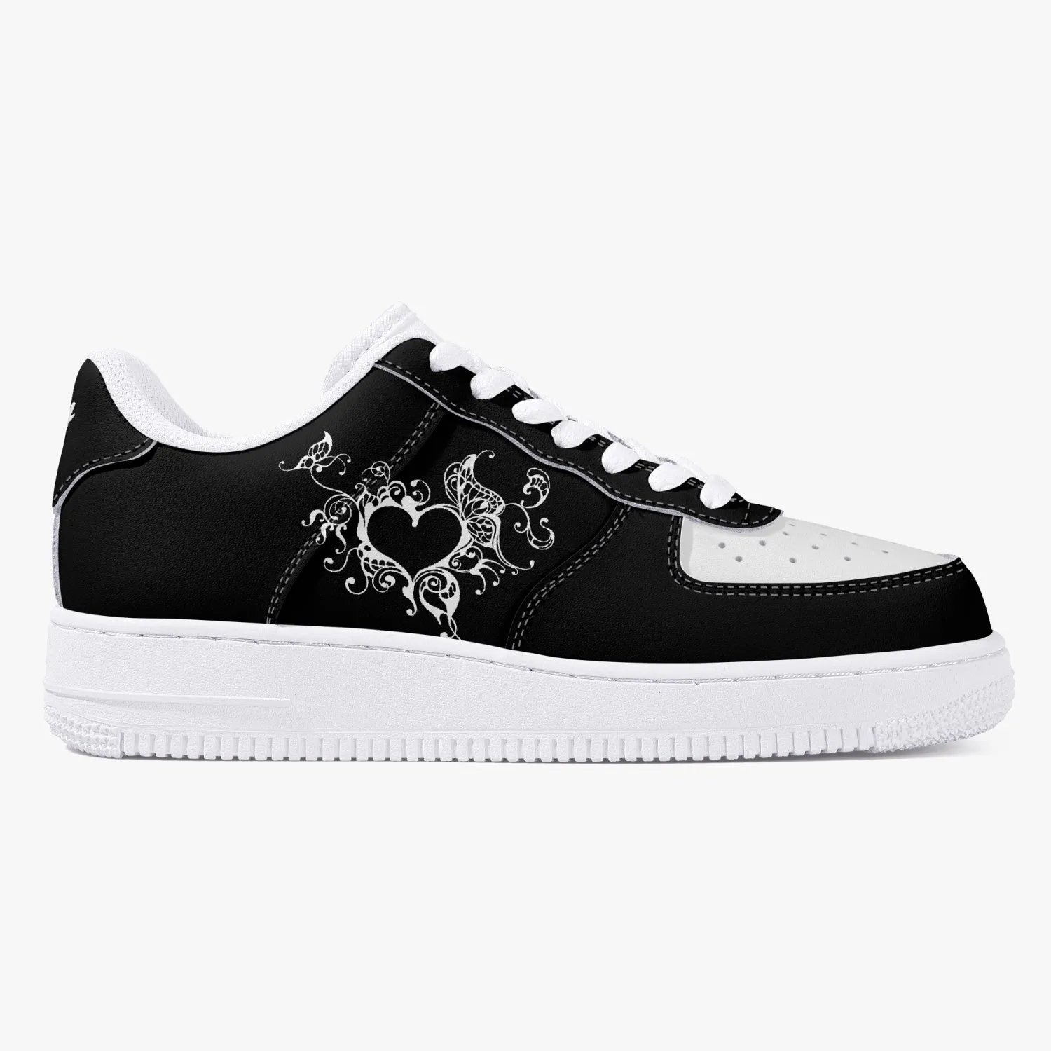 Kennedy Blk_Hrt_Frame v3b Low_Top_Unisex_Sneaker