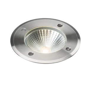 Knightsbridge LDGL6 230V IP65 6W LED Stainless Steel Recessed Ground Light 3000K