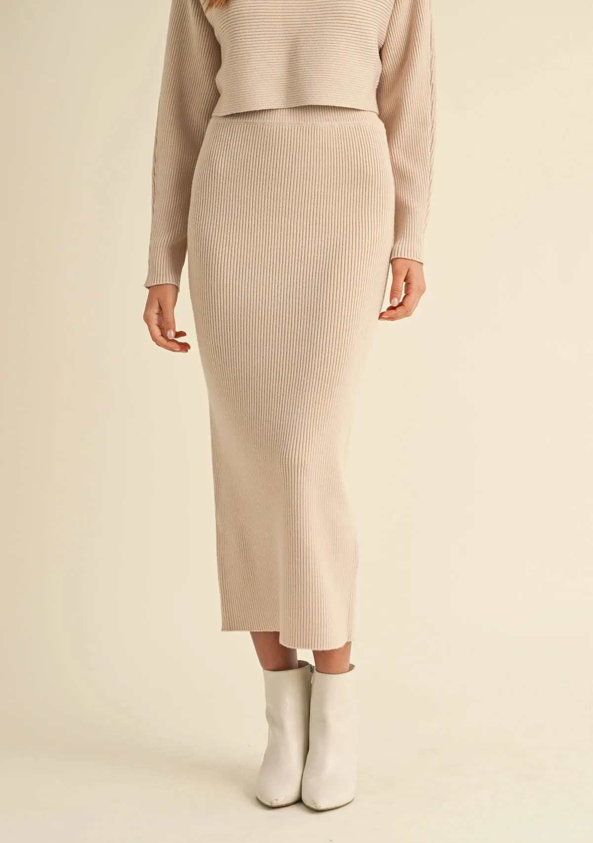 Knit Midi Skirt