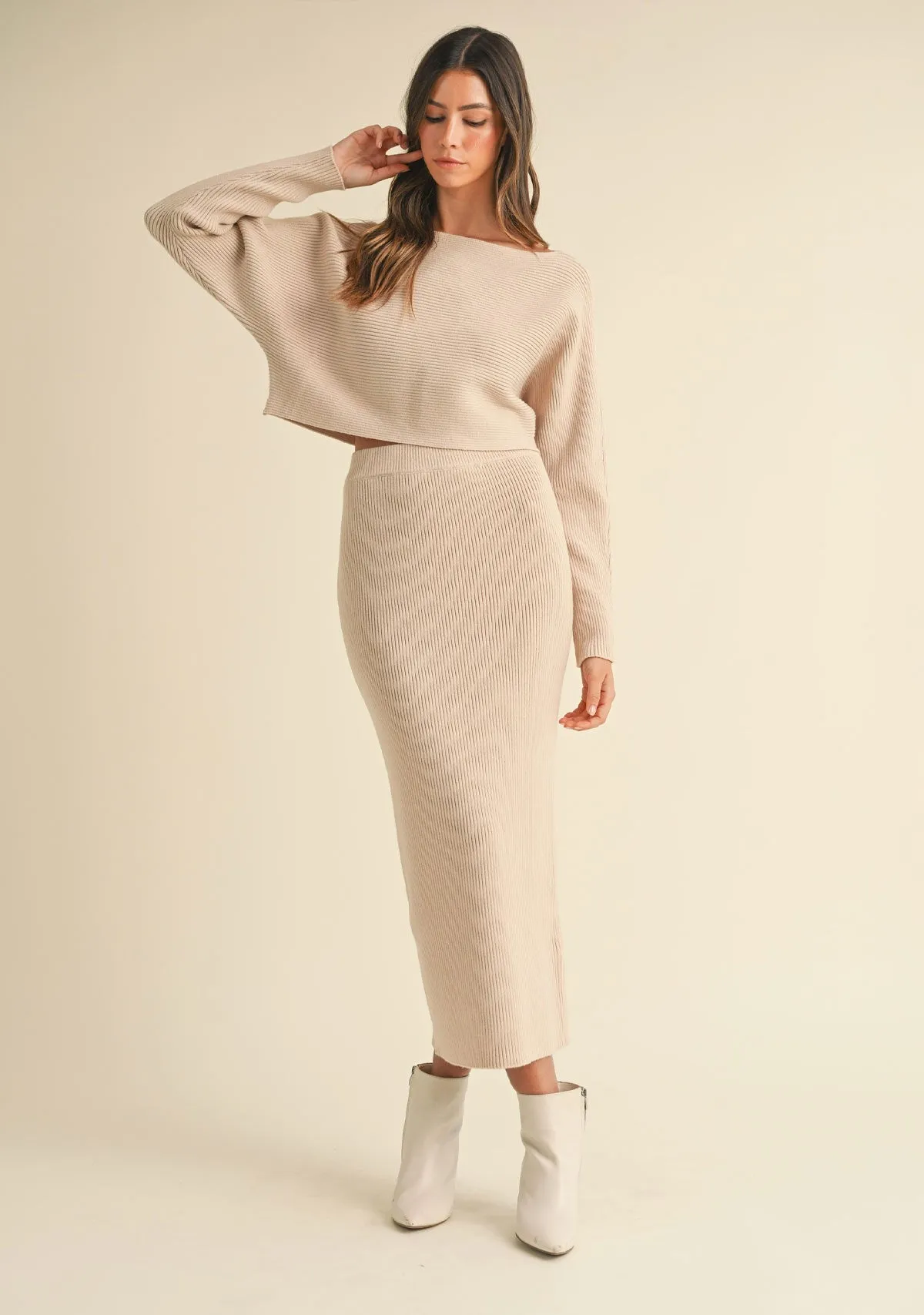 Knit Midi Skirt