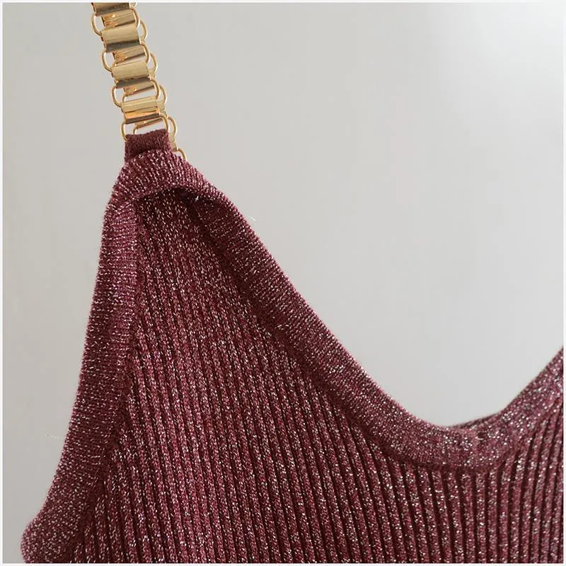 Knitted Camisole Crop Top