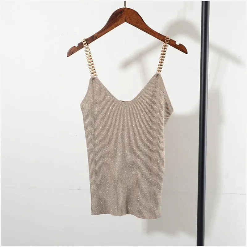 Knitted Camisole Crop Top