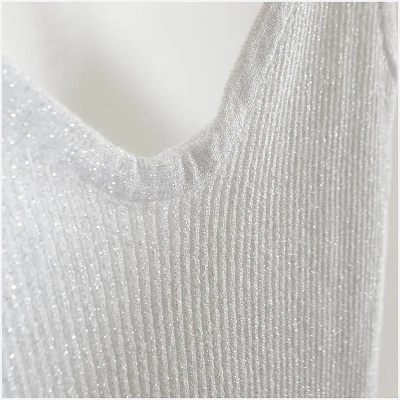 Knitted Camisole Crop Top