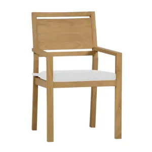 Laguna Dining Arm Chair - Natural Teak