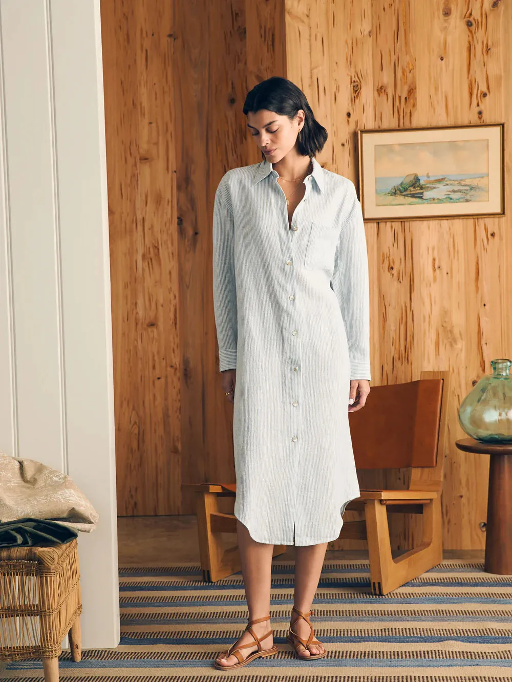 Laguna Linen Maxi Dress