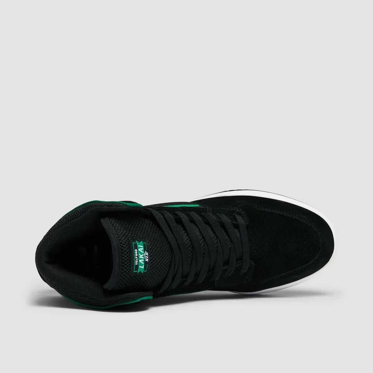LAKAI SKATE SHOES: TELFORD High Top. Black Sizes 8