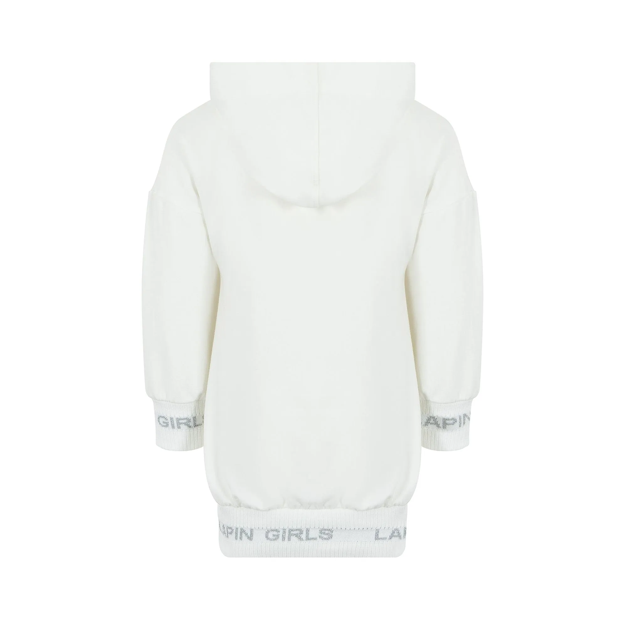 Lapin House Hooded Dalmation Jumper Dress - Off White