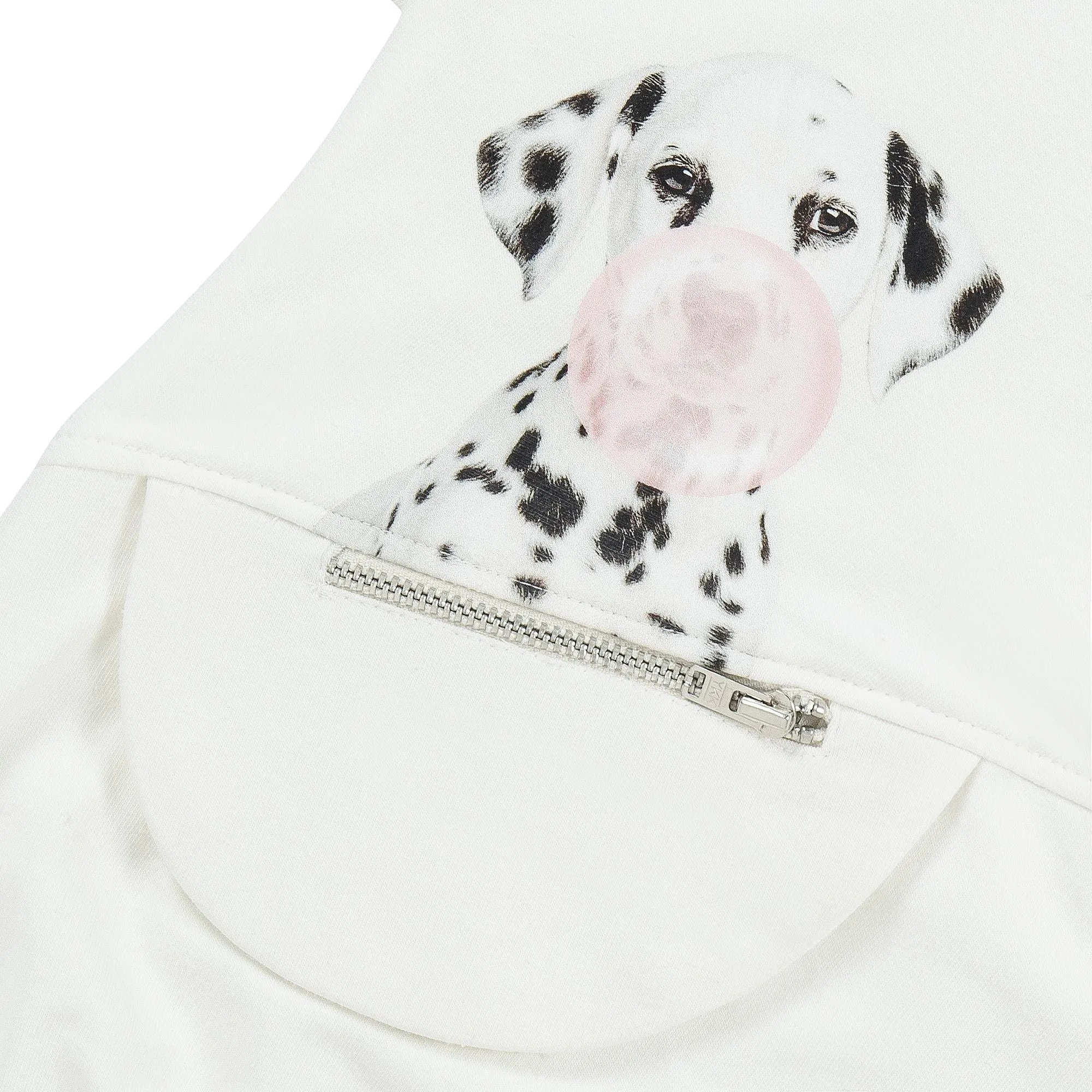 Lapin House Hooded Dalmation Jumper Dress - Off White