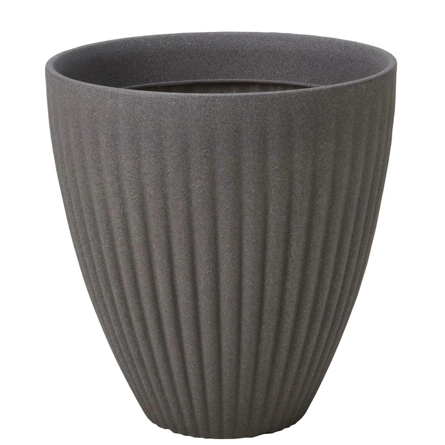 Large Grey Round Planter