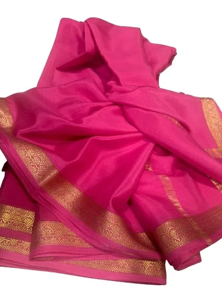 Latest and Exclusive Pure Mysoore Designer Silk Saree