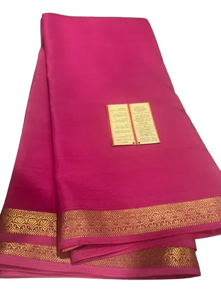 Latest and Exclusive Pure Mysoore Designer Silk Saree