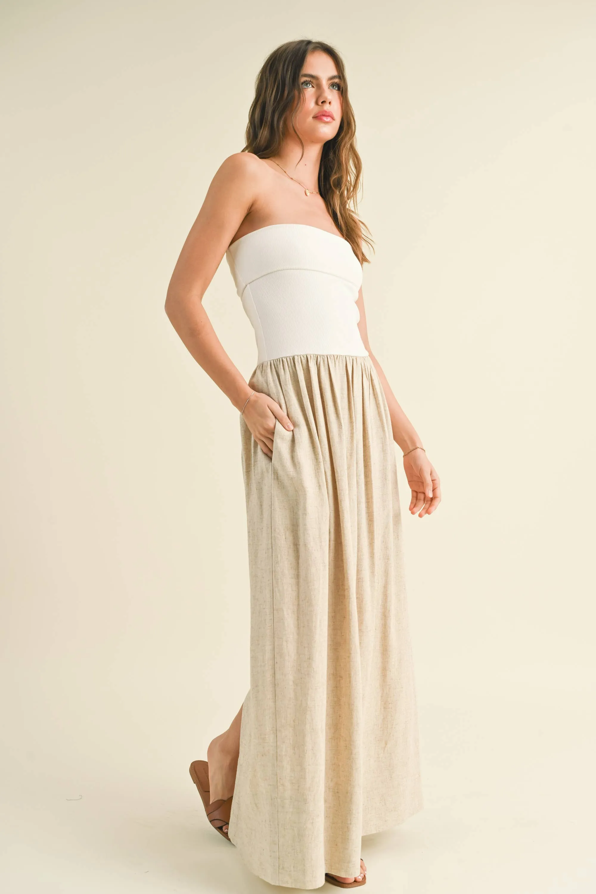 Lea Strapless Maxi Dress