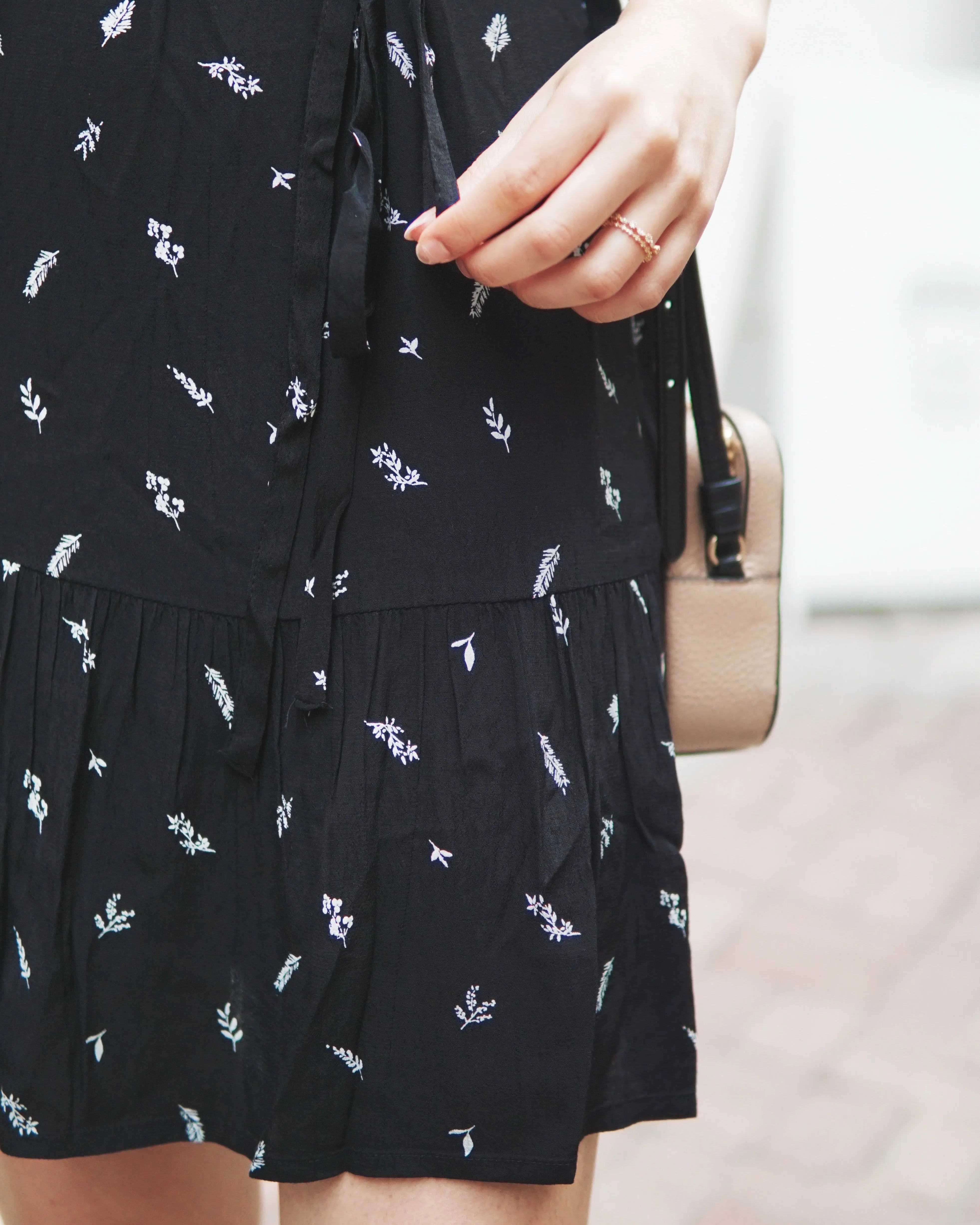 Leaf V Neck Dress