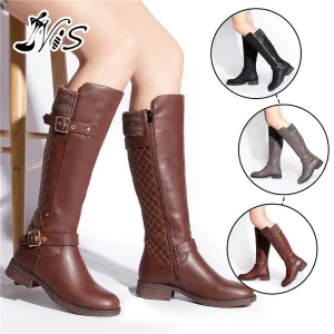 Leather Casual Flats Boot Shoes Outdoor Non-Slip Booties
