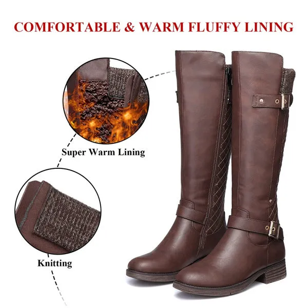 Leather Casual Flats Boot Shoes Outdoor Non-Slip Booties