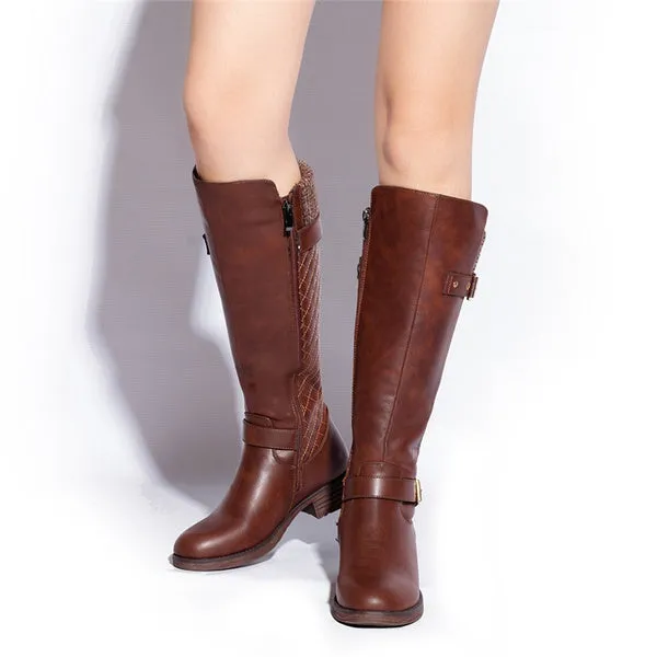 Leather Casual Flats Boot Shoes Outdoor Non-Slip Booties