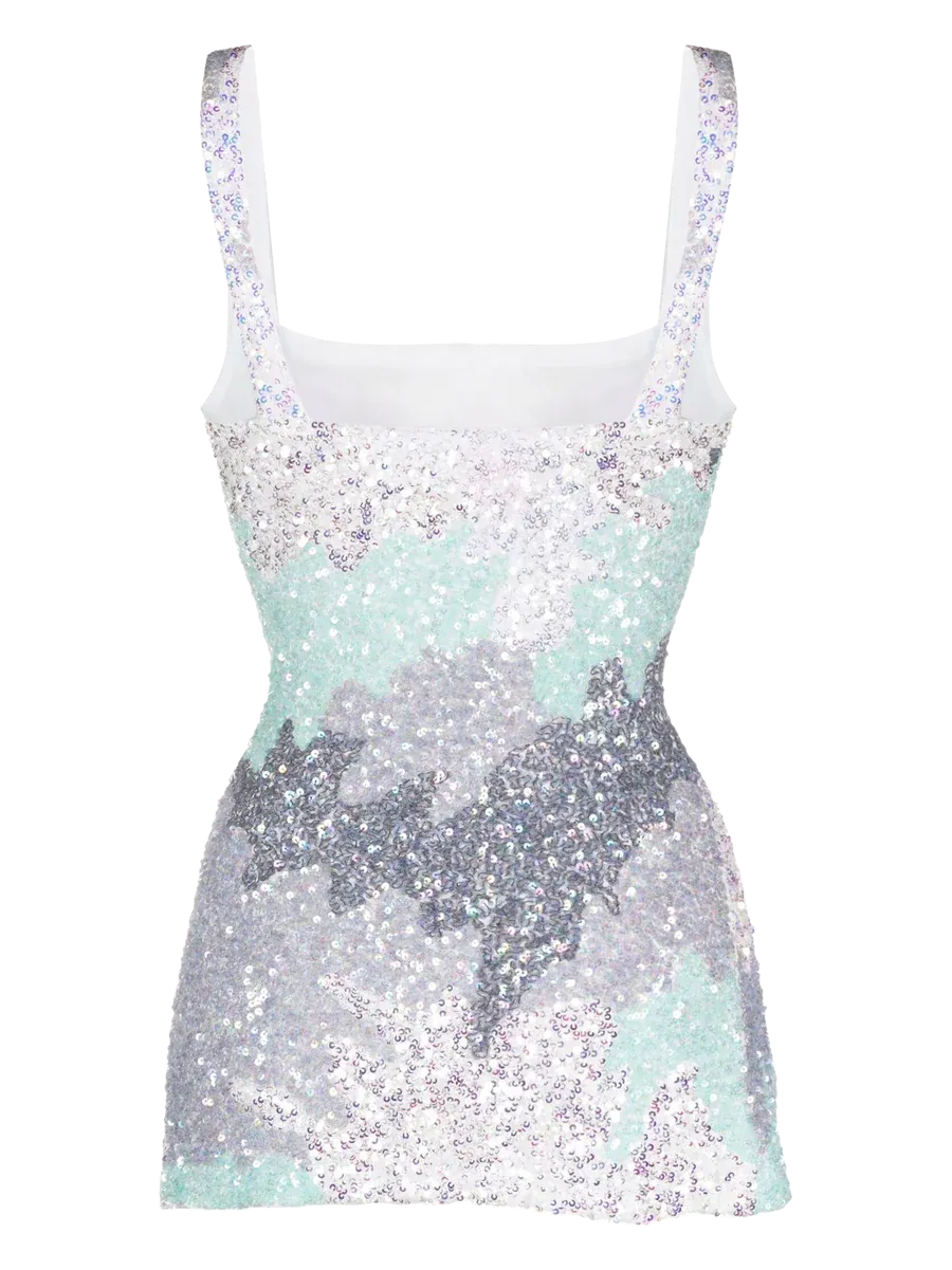 Leilani Lightweight Sequin Dress Green