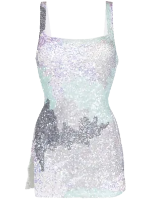 Leilani Lightweight Sequin Dress Green