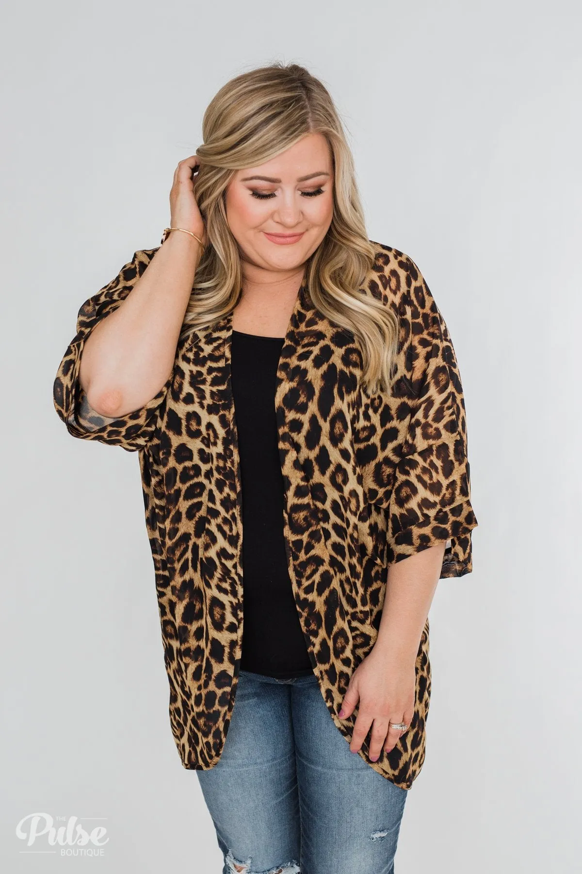 Lightweight Leopard Kimono