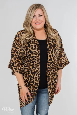 Lightweight Leopard Kimono