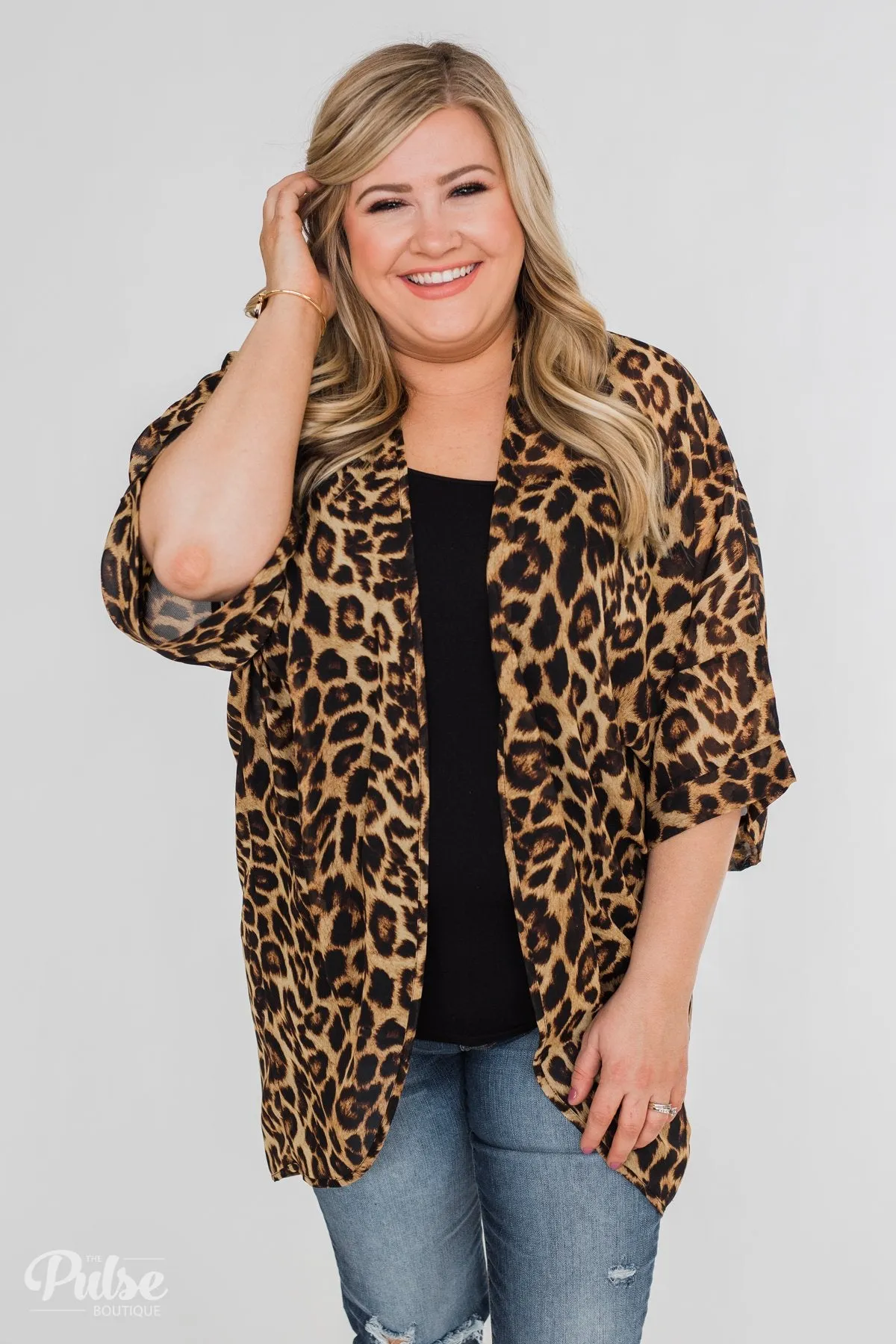 Lightweight Leopard Kimono