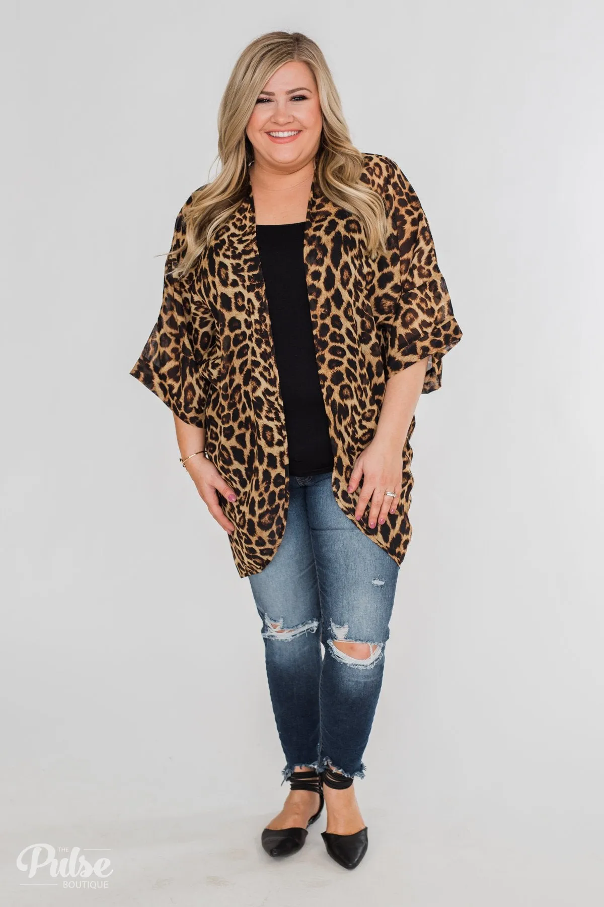 Lightweight Leopard Kimono