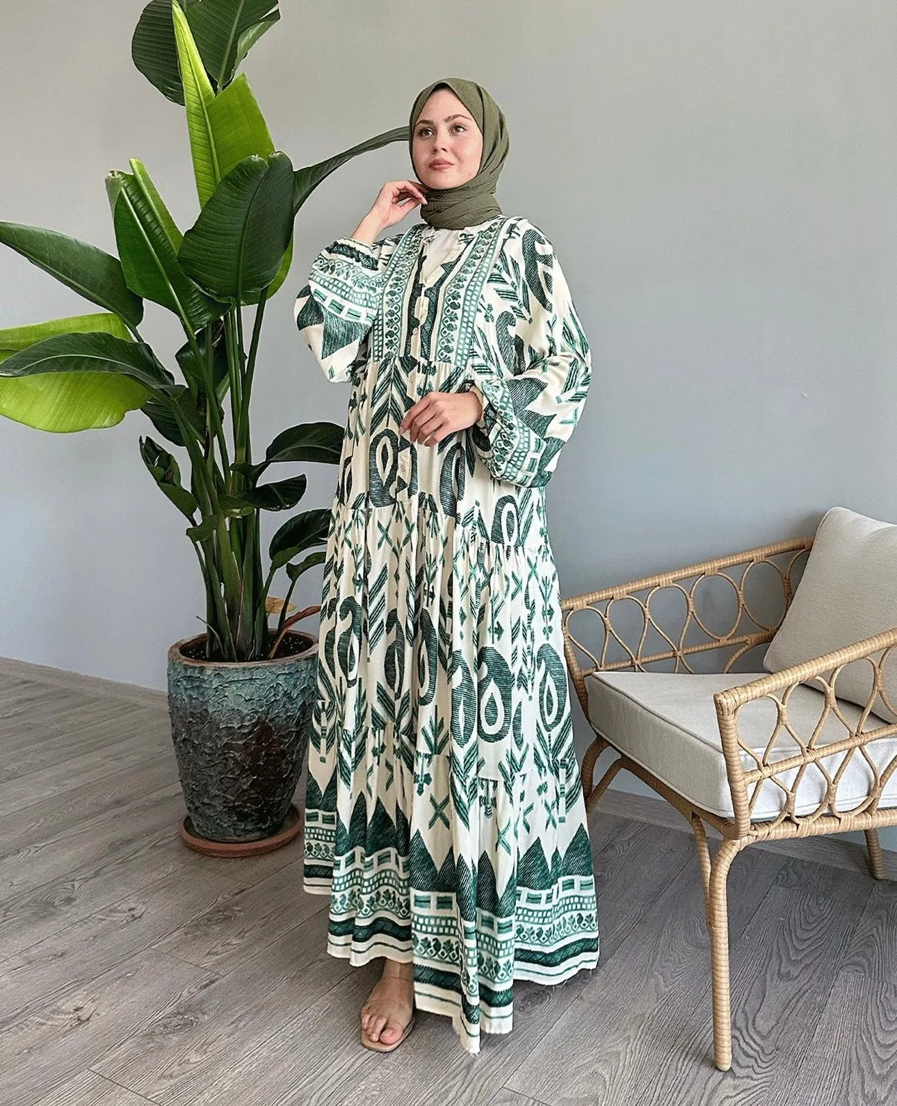 Lightweight Viscose Modest Dress