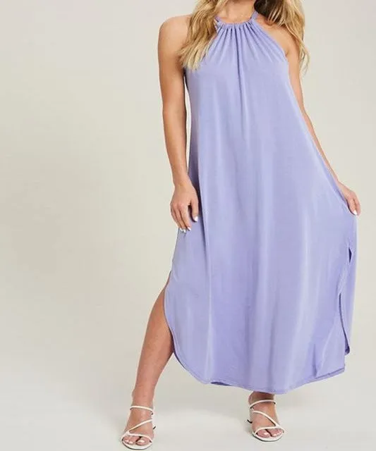 Lilah Lavender Purple Maxi Dress