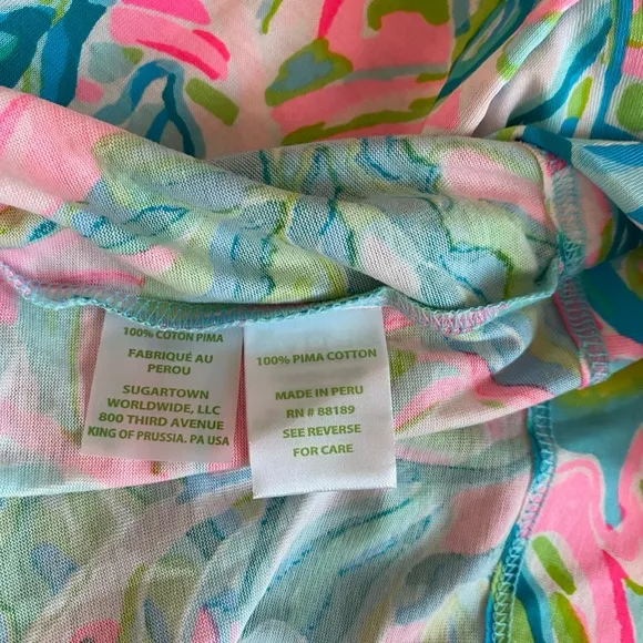 Lilly Pulitzer Marlowe Dress One In a Melon Size XXS Pima Cotton