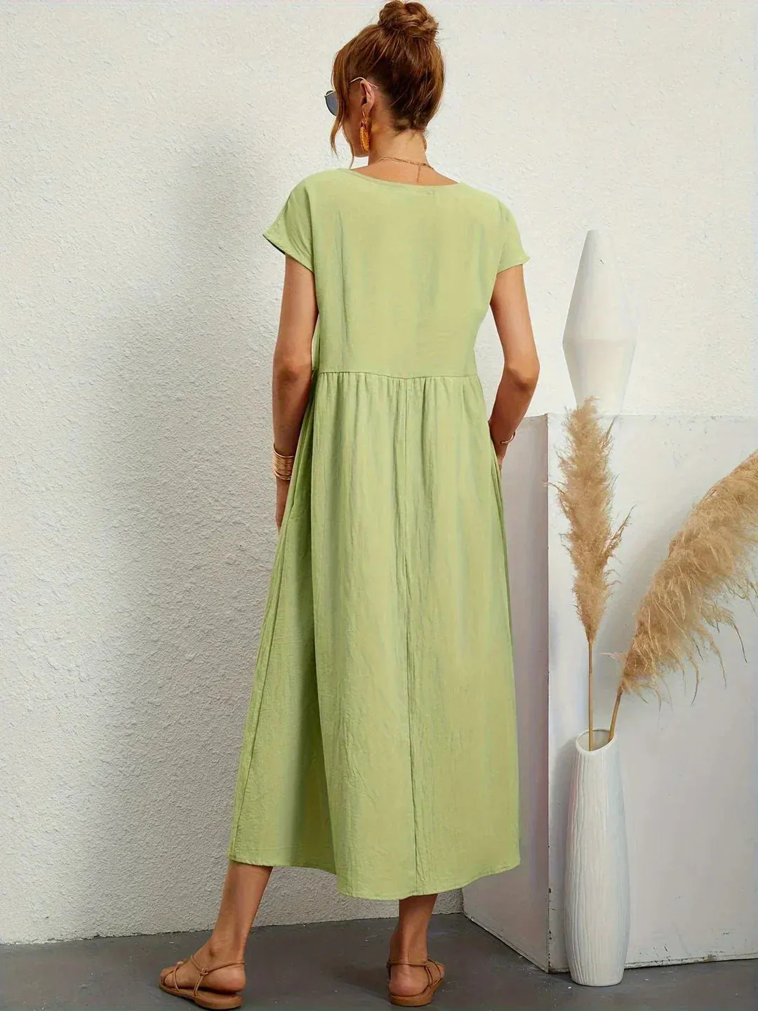 Livia – Lightweight  Women’s Cotton Dress With Pockets