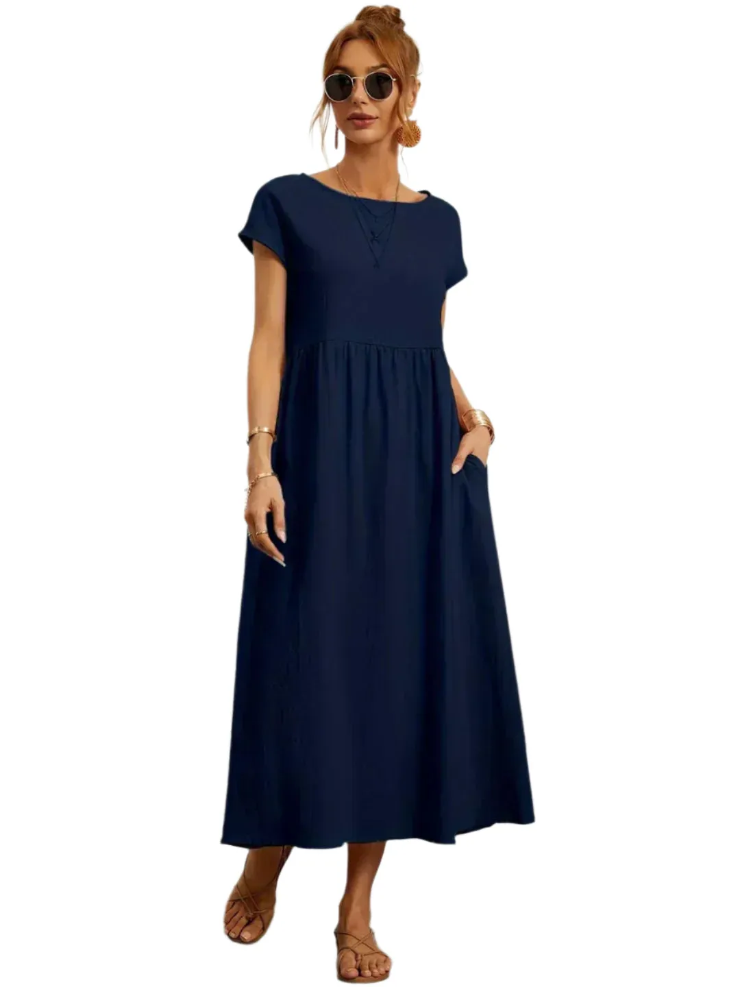 Livia – Lightweight  Women’s Cotton Dress With Pockets
