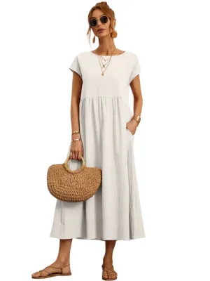 Livia – Lightweight  Women’s Cotton Dress With Pockets