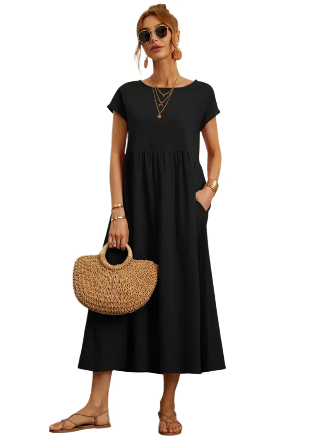 Livia – Lightweight  Women’s Cotton Dress With Pockets