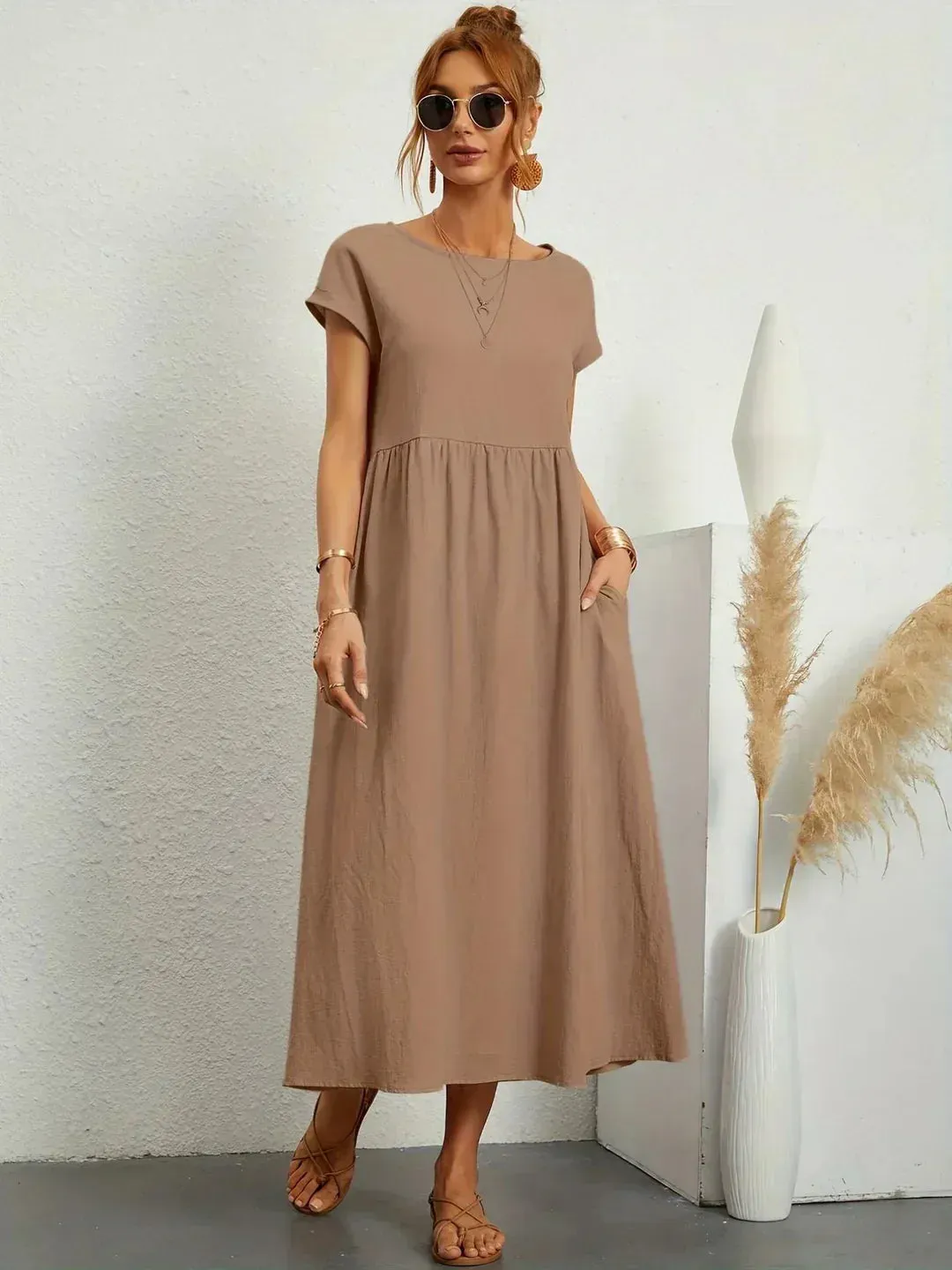 Livia – Lightweight  Women’s Cotton Dress With Pockets