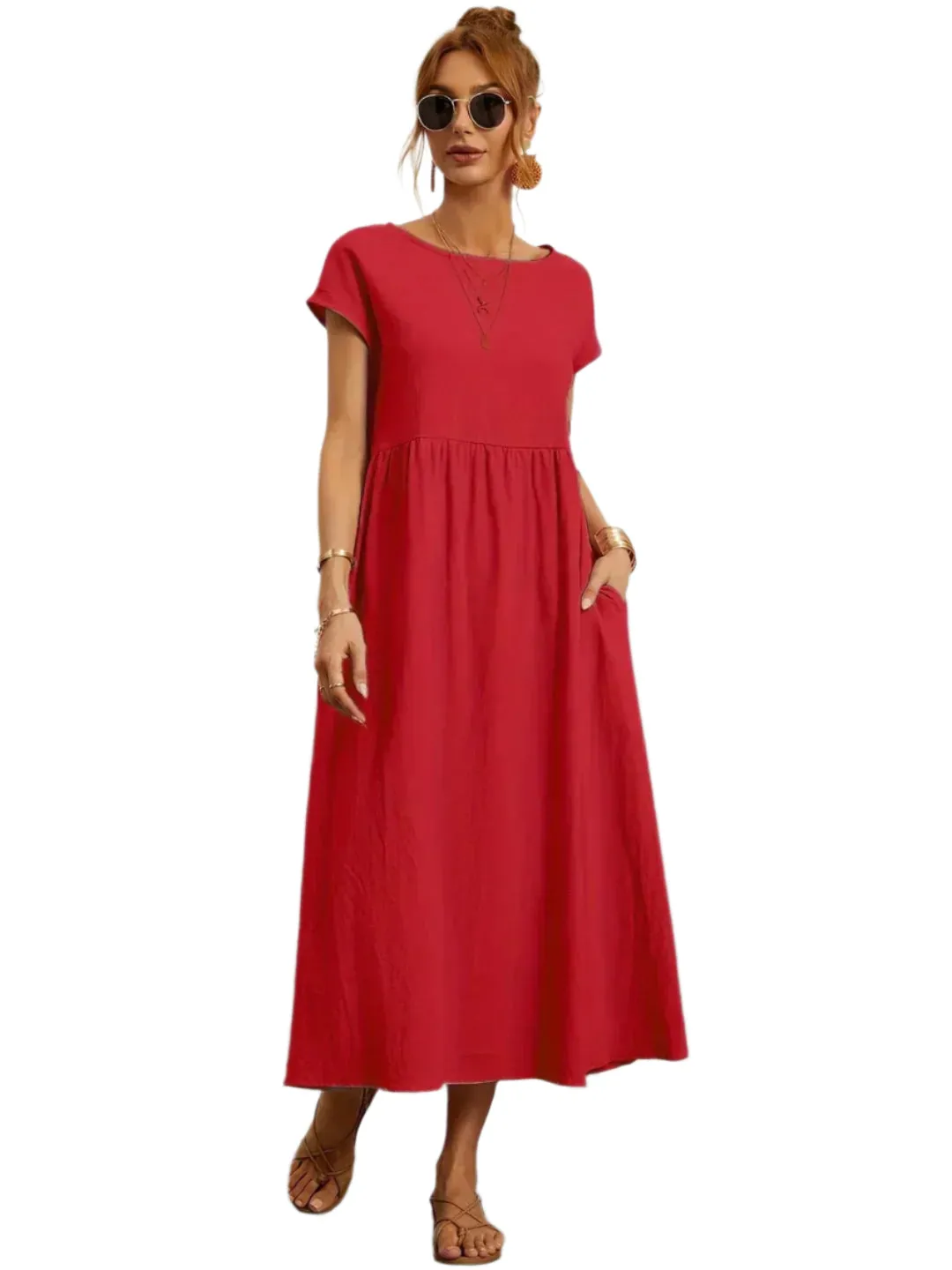 Livia – Lightweight  Women’s Cotton Dress With Pockets