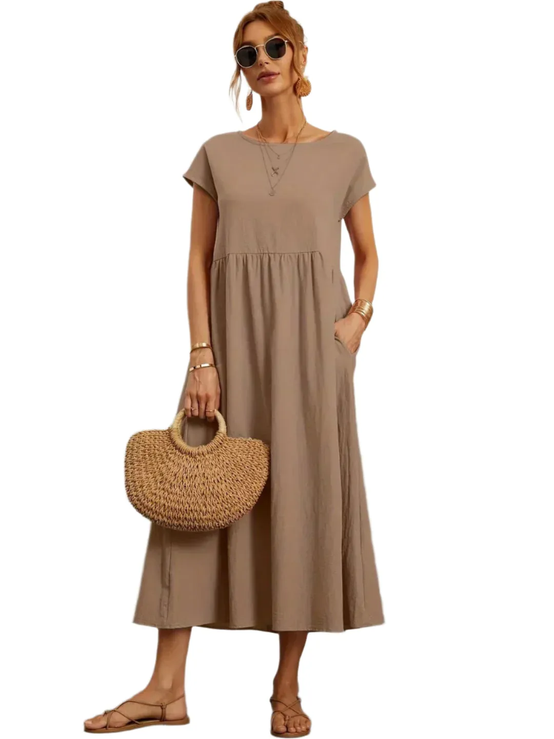Livia – Lightweight  Women’s Cotton Dress With Pockets