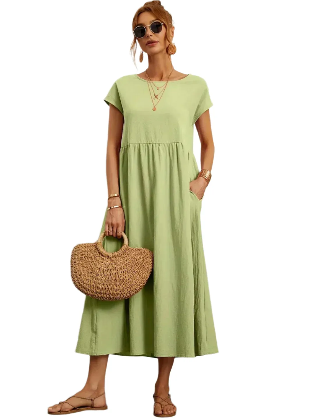 Livia – Lightweight  Women’s Cotton Dress With Pockets