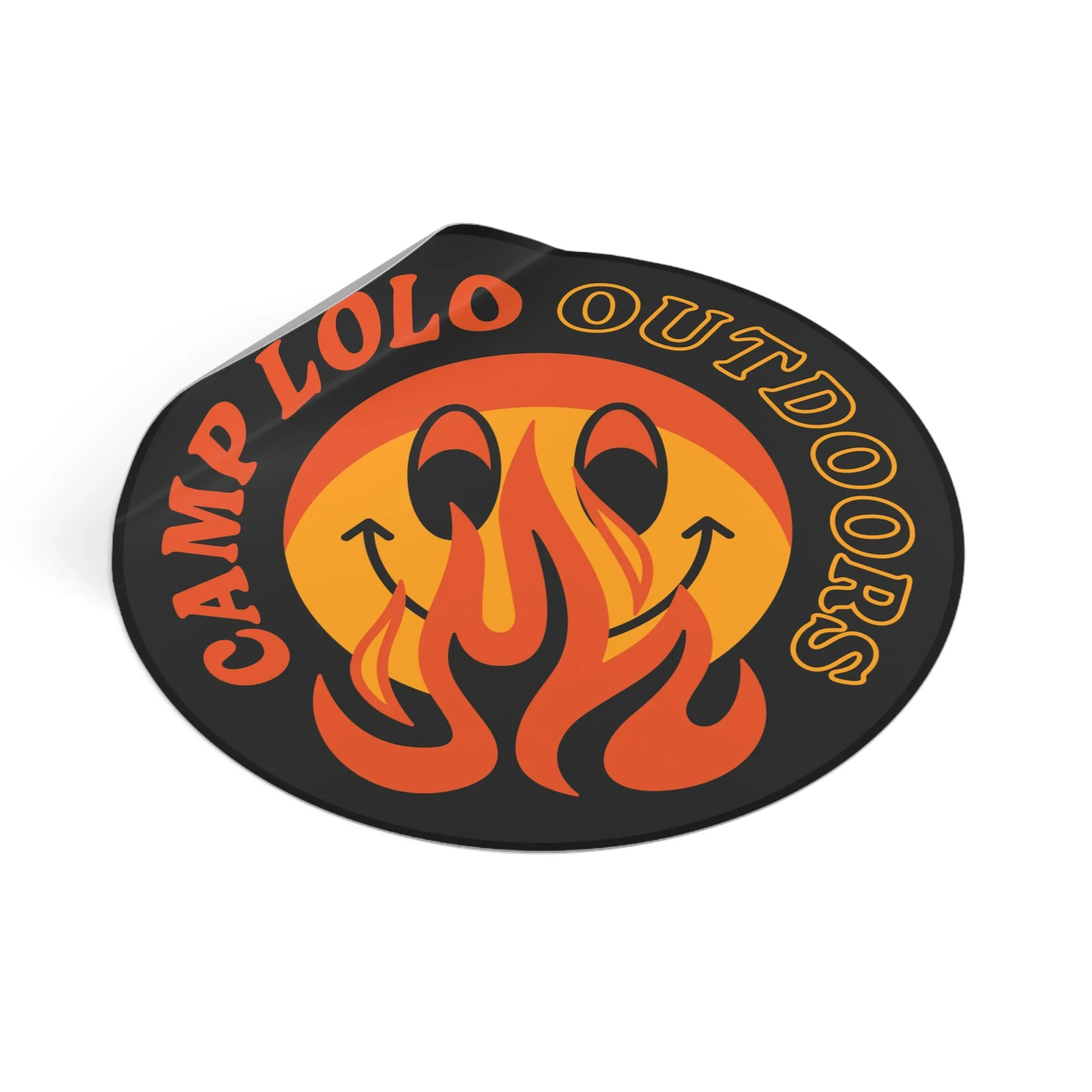 Lolo Dark Icon Round Vinyl Sticker