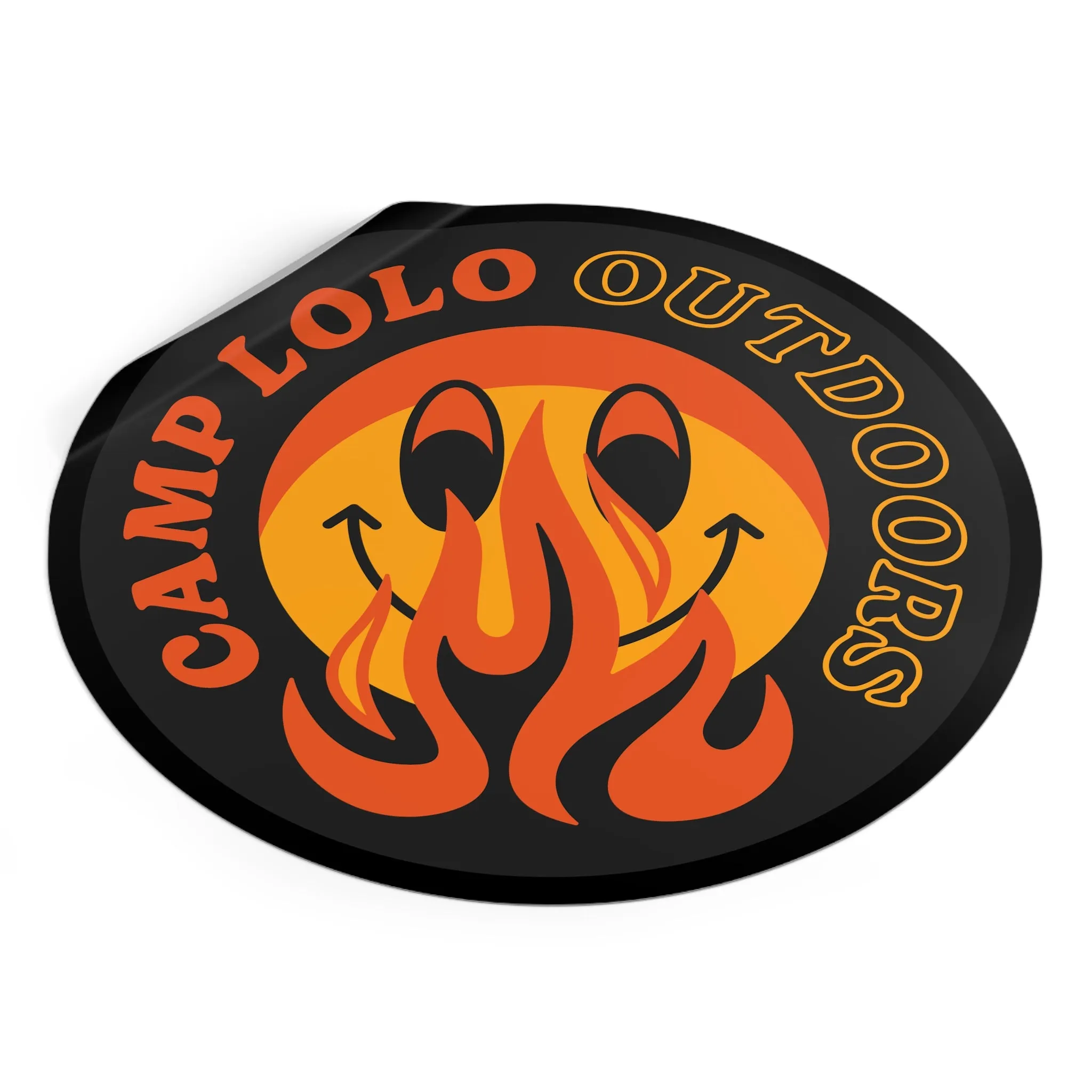 Lolo Dark Icon Round Vinyl Sticker