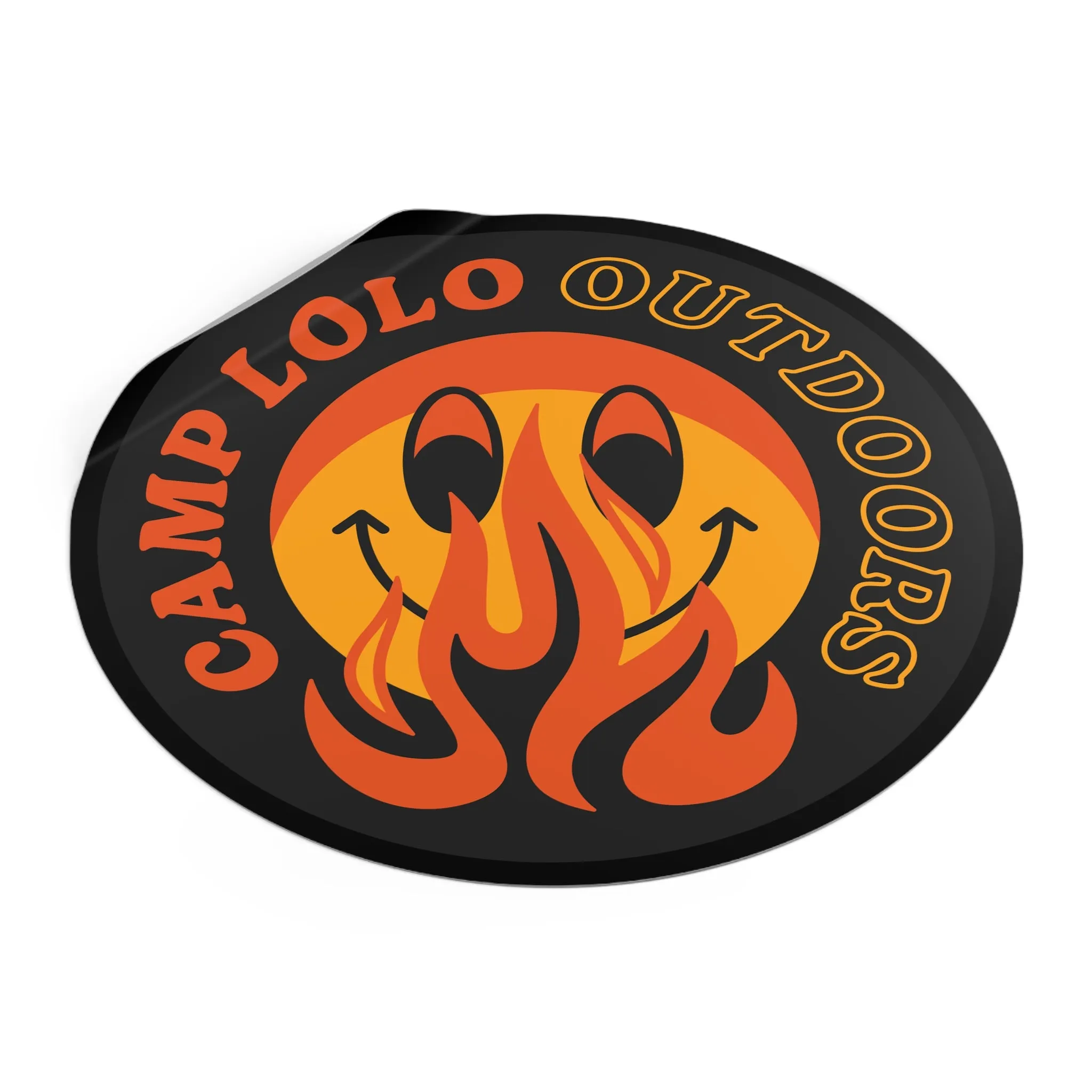Lolo Dark Icon Round Vinyl Sticker
