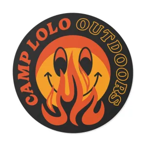 Lolo Dark Icon Round Vinyl Sticker