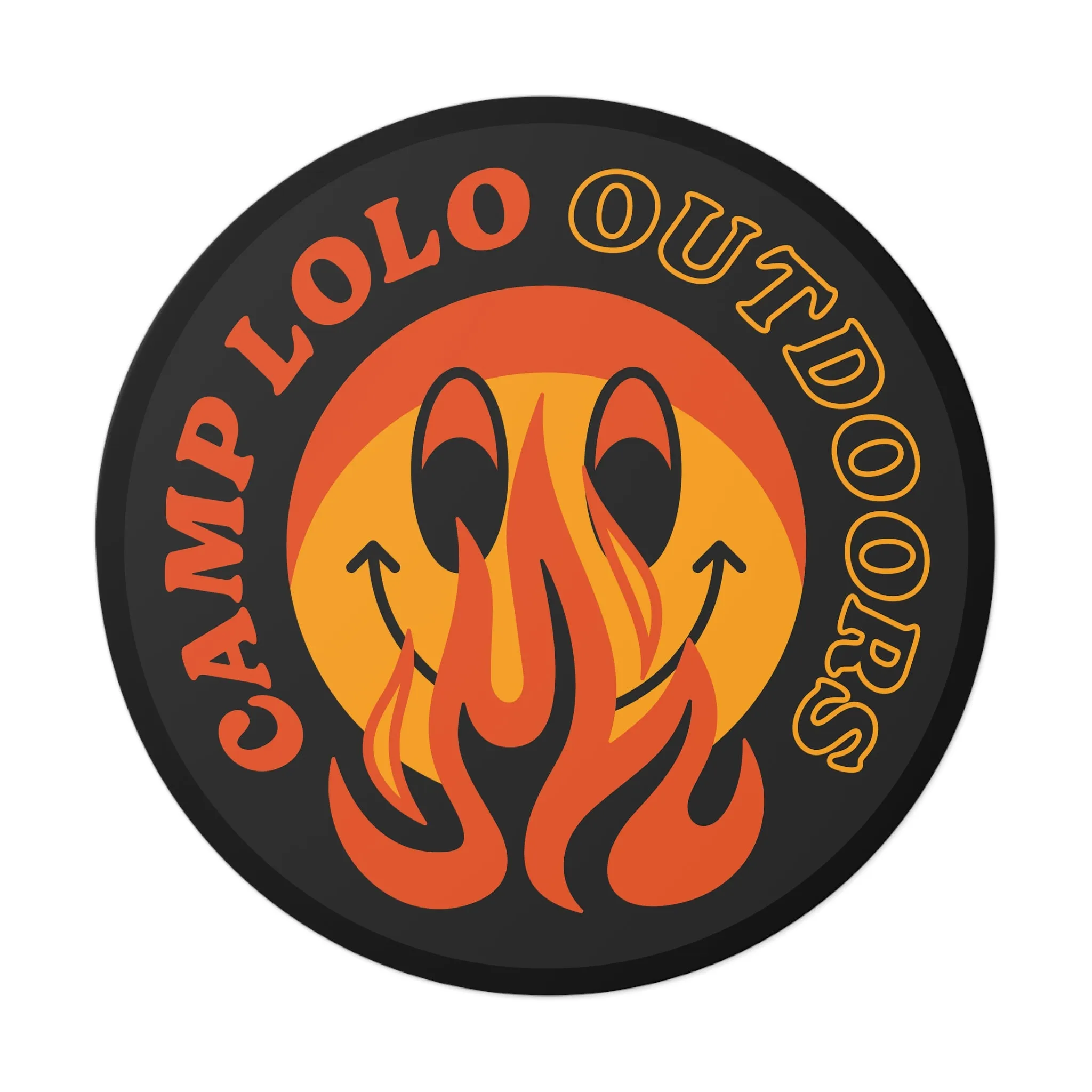 Lolo Dark Icon Round Vinyl Sticker