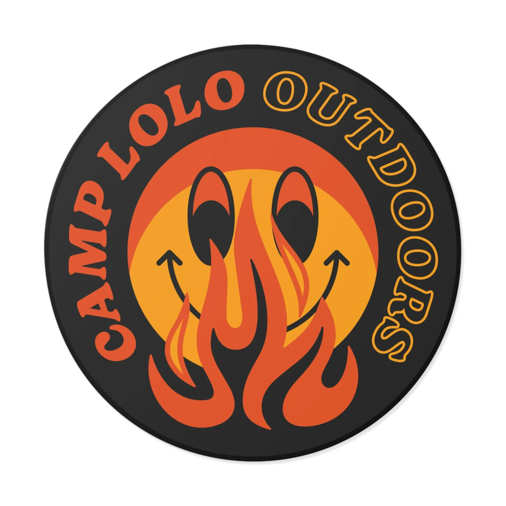 Lolo Dark Icon Round Vinyl Sticker