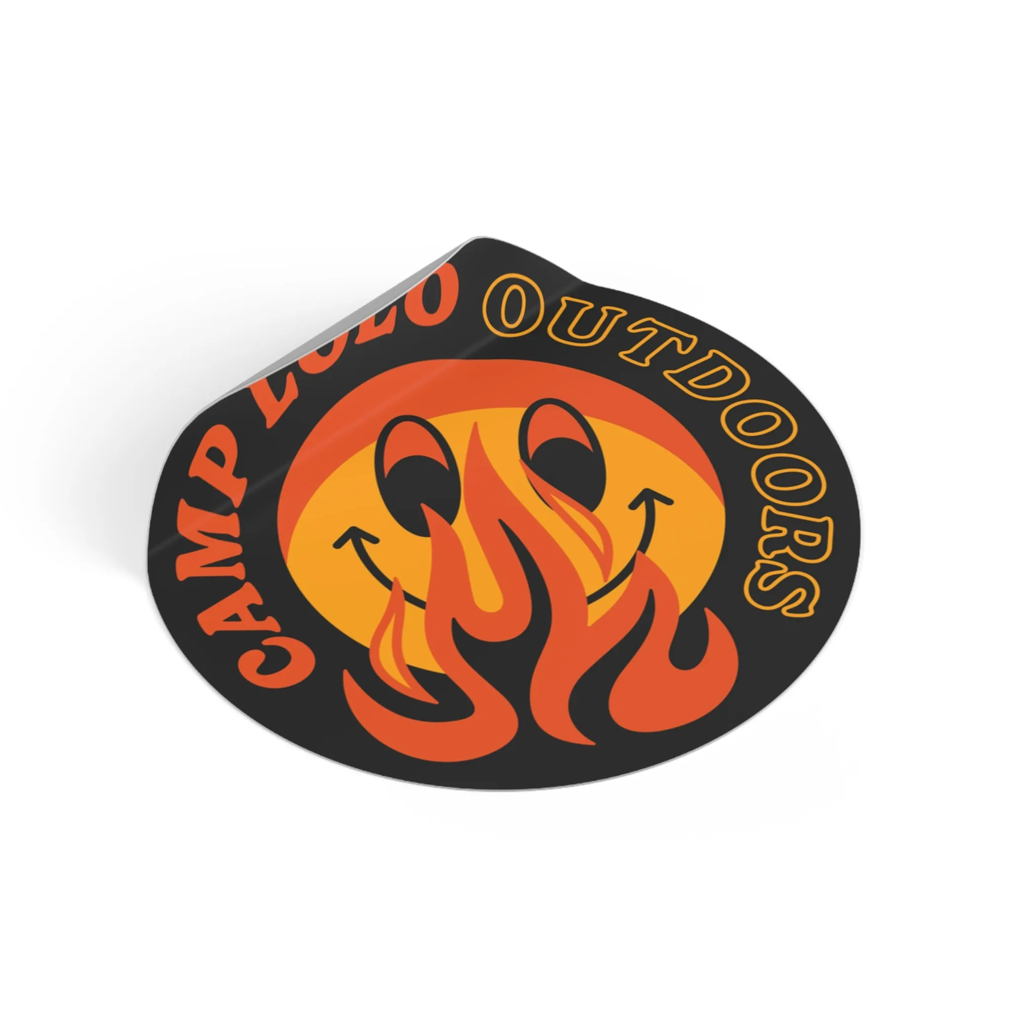 Lolo Dark Icon Round Vinyl Sticker