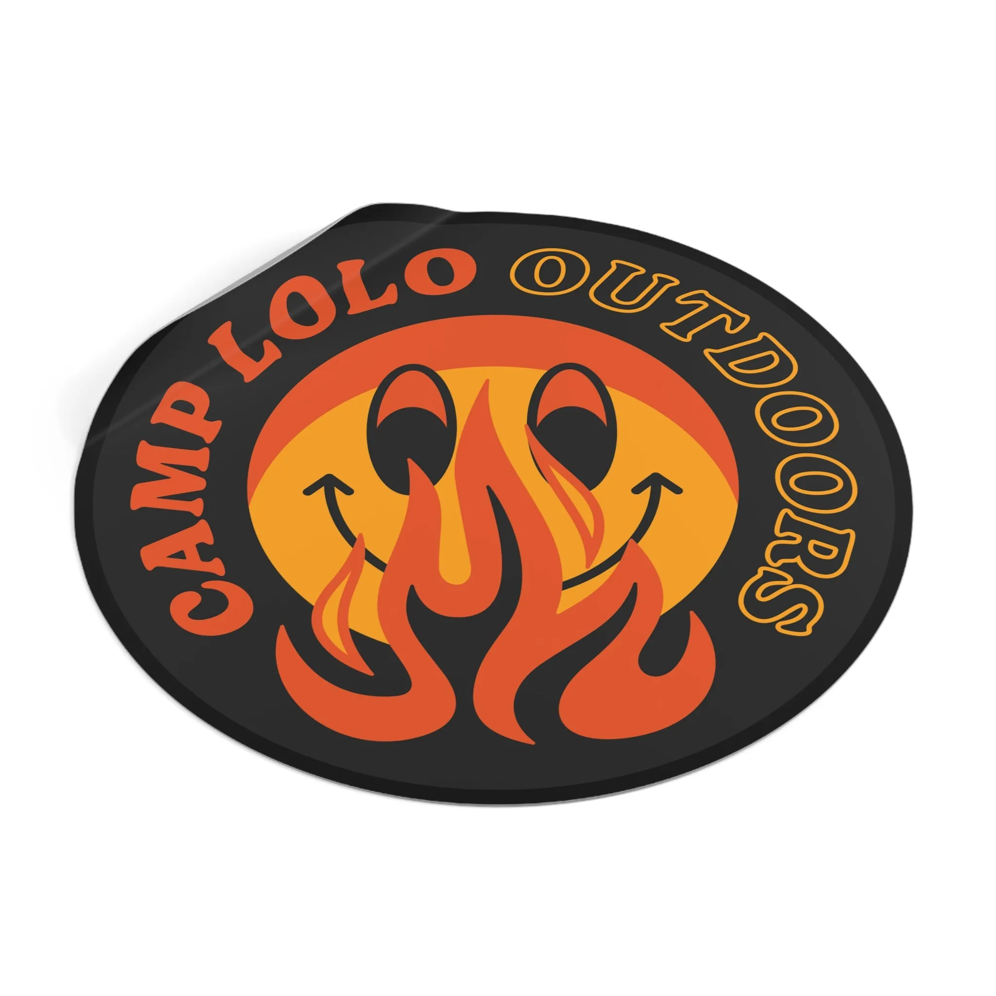 Lolo Dark Icon Round Vinyl Sticker