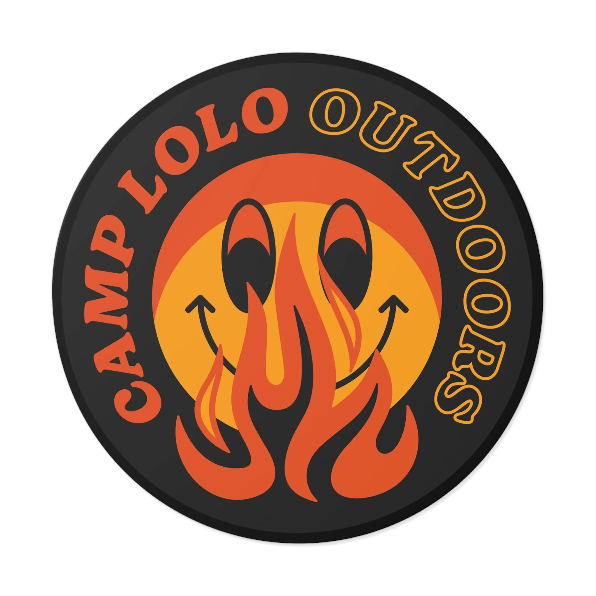 Lolo Dark Icon Round Vinyl Sticker