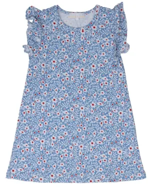 Lori Dress - Red White Blue Floral
