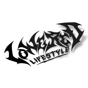 Lowered Lifestyle Windshield Banner (Metal Logo) - 24" / 34"